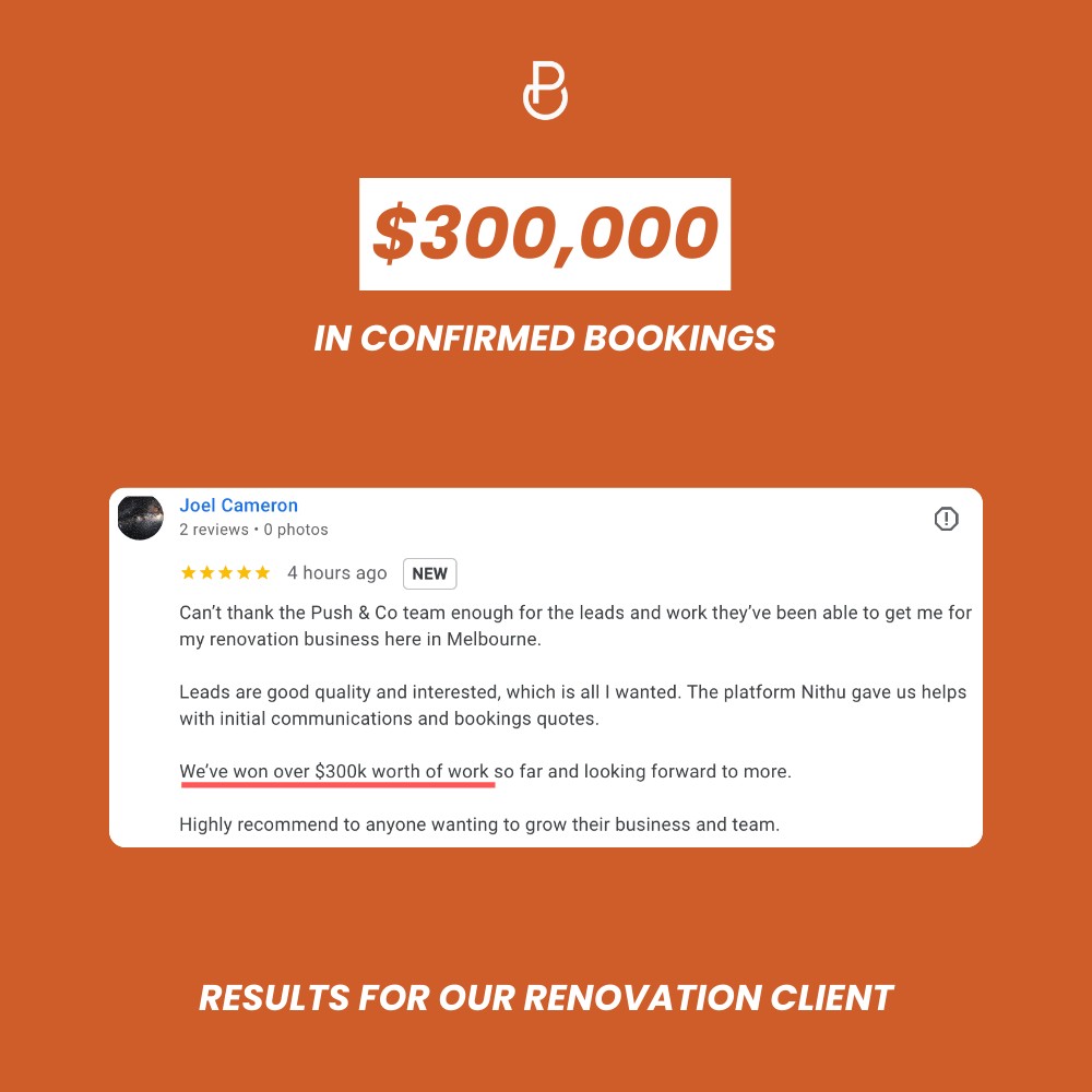 Booking value results